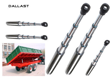Heavy Duty Dump Trucks Long Stroke Telescopic Hydraulic Cylinder